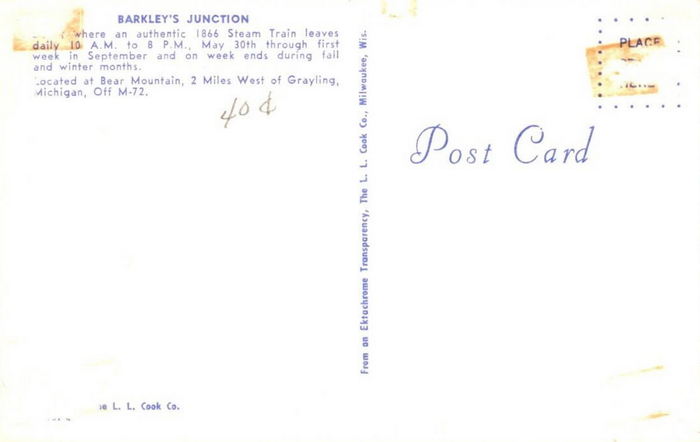 Fred Bear Museum  and Bear Mountain - Barkleys Junction Postcard Bear Mountain (newer photo)